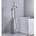Rozin Floor Mounted Bathtub Faucet Waterfall Spout with Handheld Shower Chrome Finish - B016W173LY